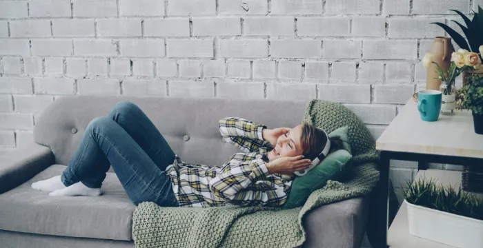 Start the day with listening to music or a podcast