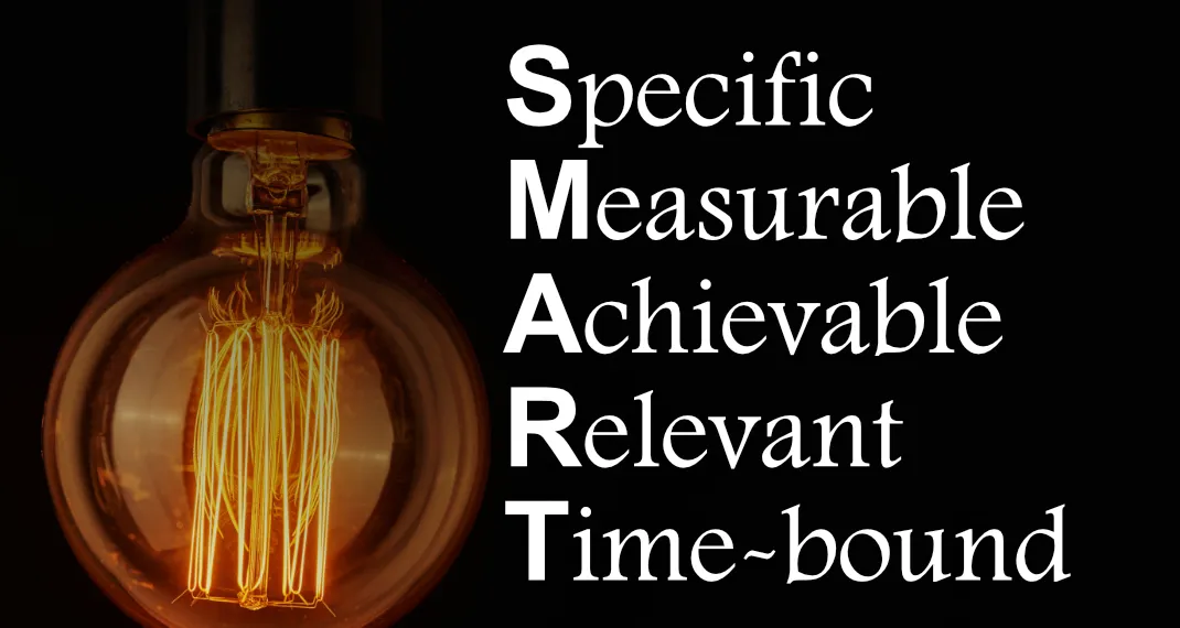 The SMART method is used to reach your goals in a efficient way