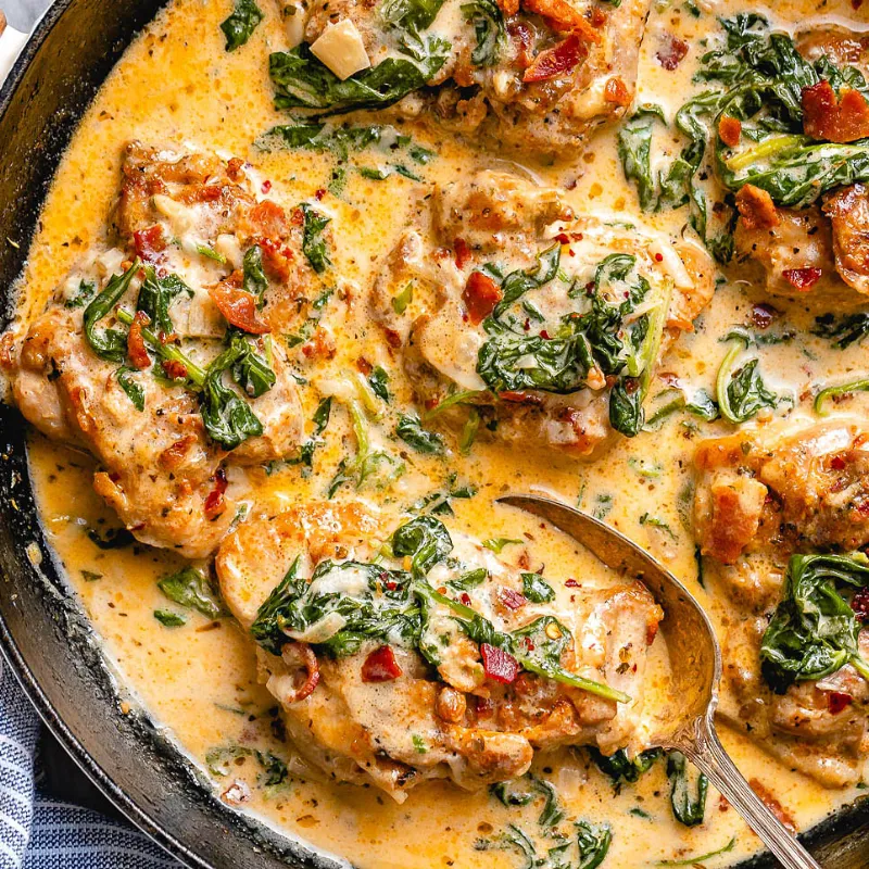 Grilled chicken in a garlic butter sauce recipe